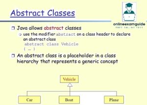 Abstract Class in java