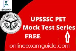 UPSSSC PET mock test