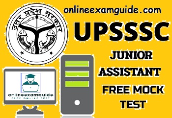 UPSSSC JUNIOR ASSISTANT ONLINE TEST