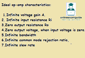 characteristics of ideal op amp