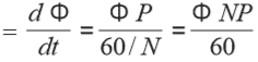 EMF equation of the alternator