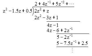 Inverse Z Transform by Partial Fraction Expansion example